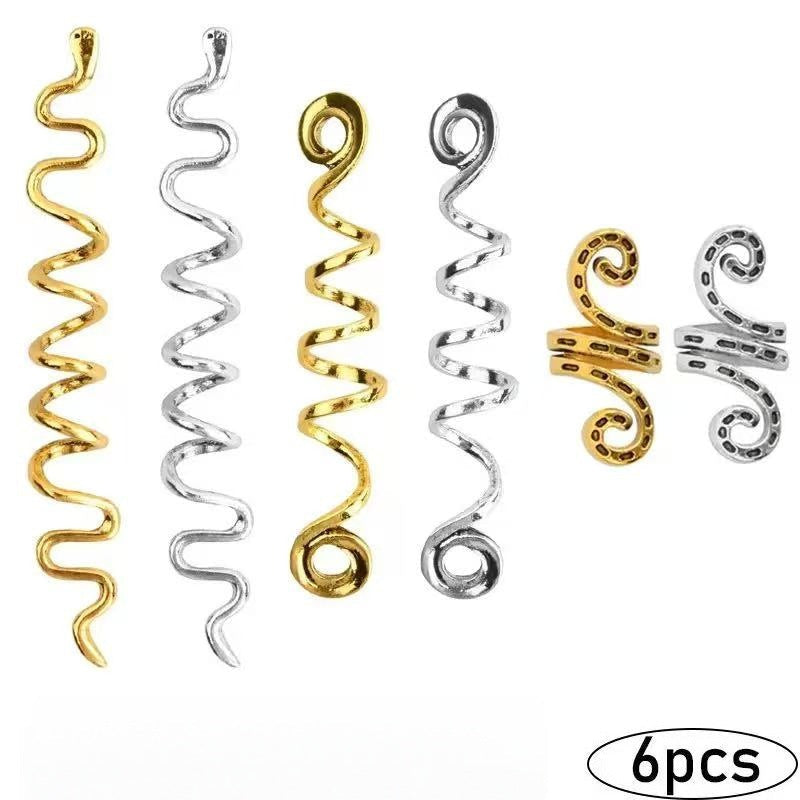 Dreadlock hair accessory/spiral chain hair clip