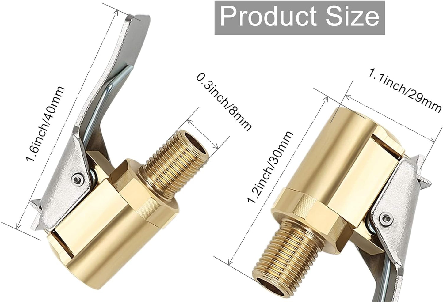 🔥Letzter Tag mit 49 % Rabatt🔥 – 2er-Pack mit 8-mm-Luftfutter für Reifen mit Clip-Adapter