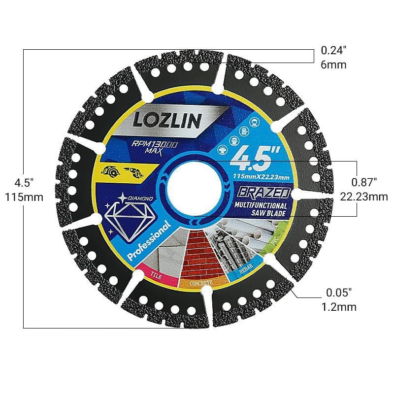 🛠️ ✨ 4,5-Zoll-Diamantklinge für verschiedene Materialien – keine Kompromisse, maximale Haltbarkeit