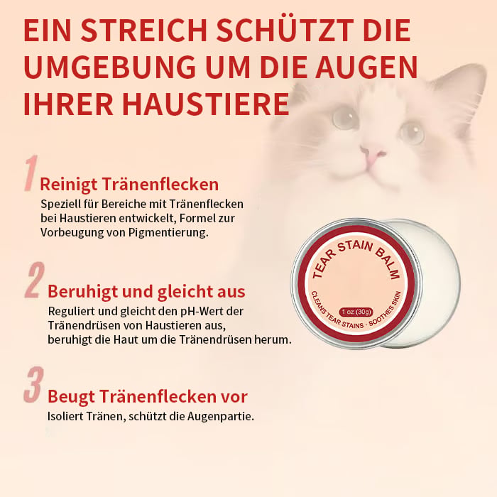 👀✨PET Tränenflecken-Schutzcreme & Bürsten-Set 🐱🐶 für Hunde und Katzen