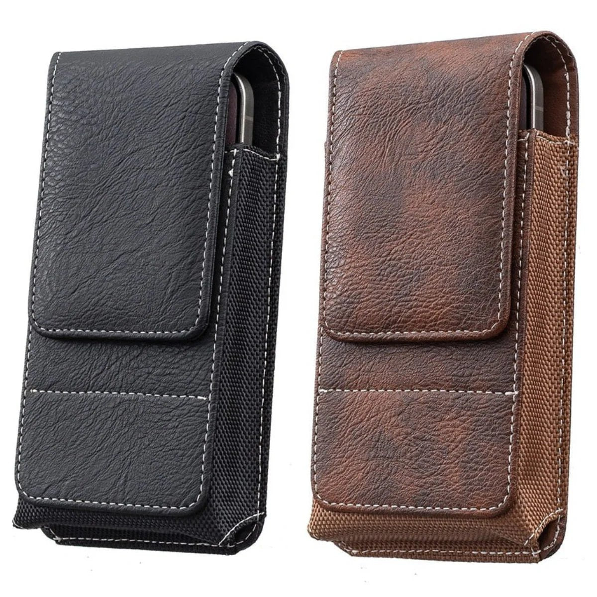 ⚡Großer Rabatt | Handy-Tasche für den Gürtel 📱 Lederholster mit mehreren Fächern und Kartenfach
