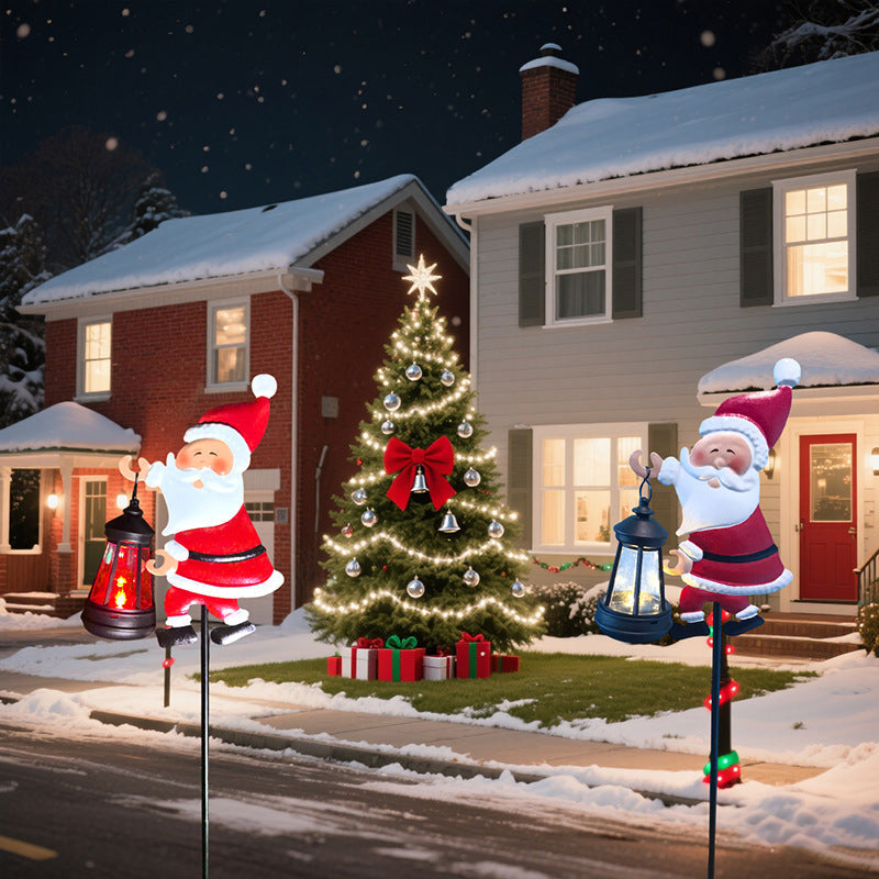 ⏰Solar-Gartenleuchte In Form Des Weihnachtsmanns🎅🎄