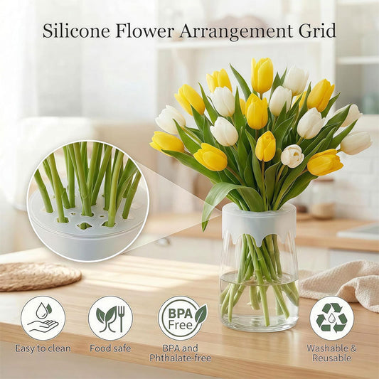 🌸Spiral Ikebana Silicone Flower Stem Holder