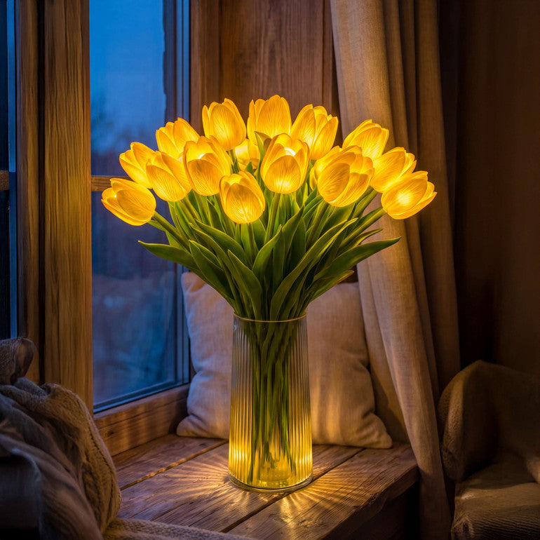 Eine strahlend romantische Tulpenlampe