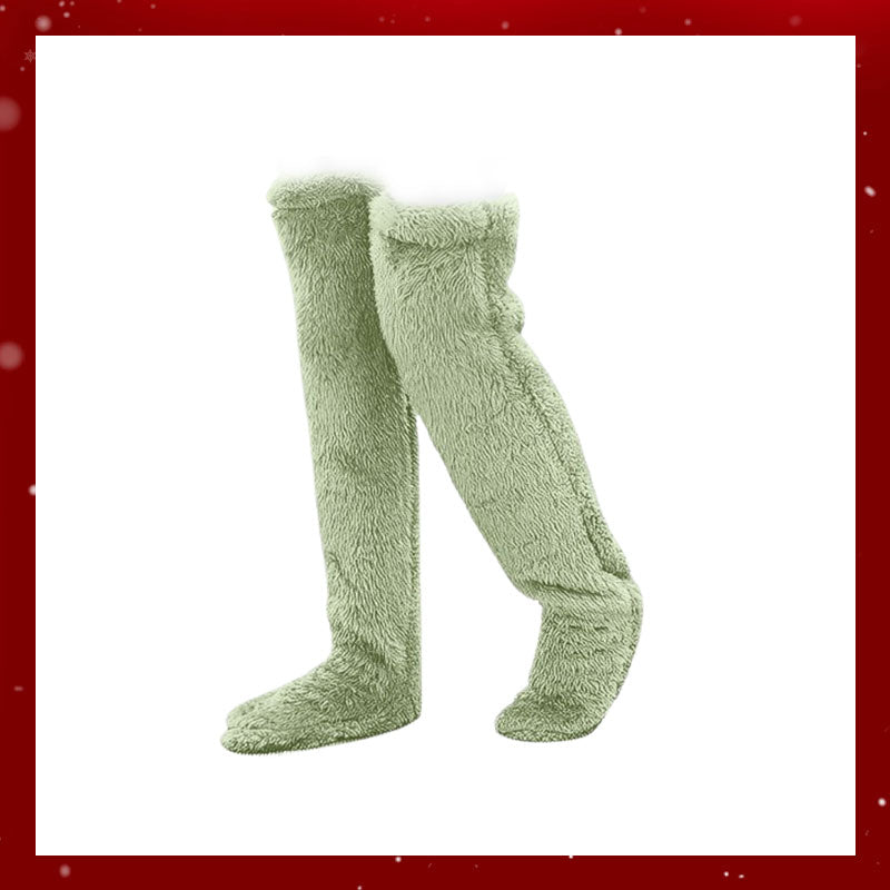 Kniestrümpfe aus Gänsedaunen für Weihnachten