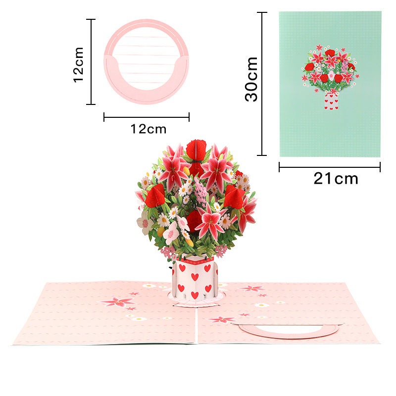 💌 Exklusiv zum Valentinstag: 3D-Kirschblüten-Pop-up-Karte – Das ultimative Erinnerungsstück für Kartenliebhaber ❤️