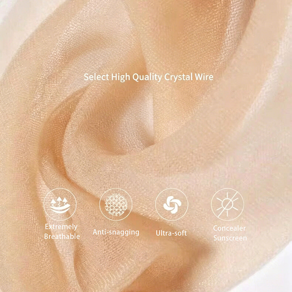 👗Ultradünne, transparente Kniestrümpfe mit silikonbeschichteter Sohle für guten Halt
