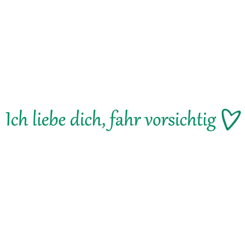 ✨1 KAUFEN, 1 GRATIS💓 „Ich liebe dich, fahr vorsichtig“-Aufkleber (4 Stück)