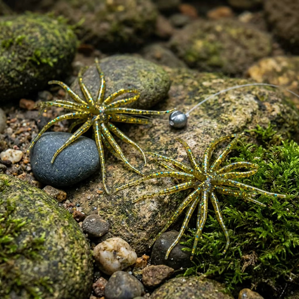 20 Stück Creature Bait-Würfelköder für das Bassangel