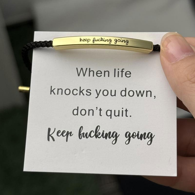 ✨📿 Gewebtes Edelstahlarmband – Motivations- und Inspirationsarmband mit abnehmbarem Aufdruck! ✨🦾