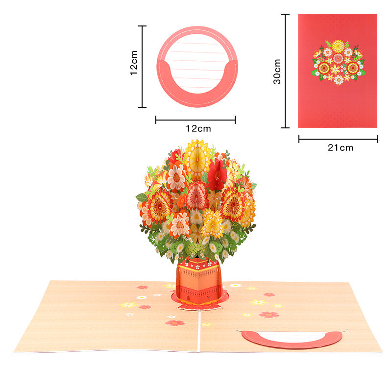 💌 Exklusiv zum Valentinstag: 3D-Kirschblüten-Pop-up-Karte – Das ultimative Erinnerungsstück für Kartenliebhaber ❤️