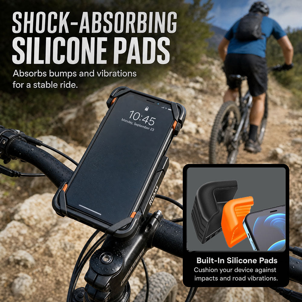 🚲Vibrationsarme 4-Klauen-Fahrrad-Handyhalterung