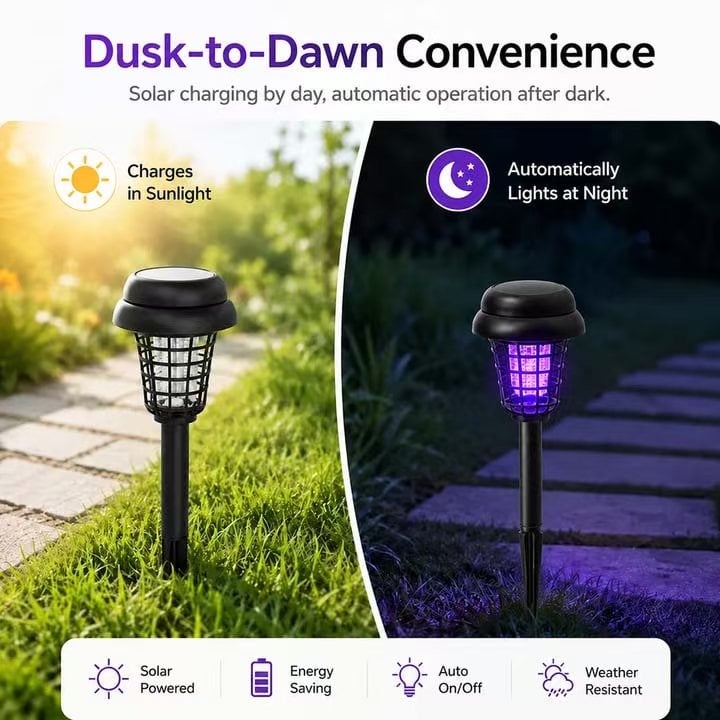 🏠Sommer-Essentials🦟Solarbetriebene UV-Mückenlampe
