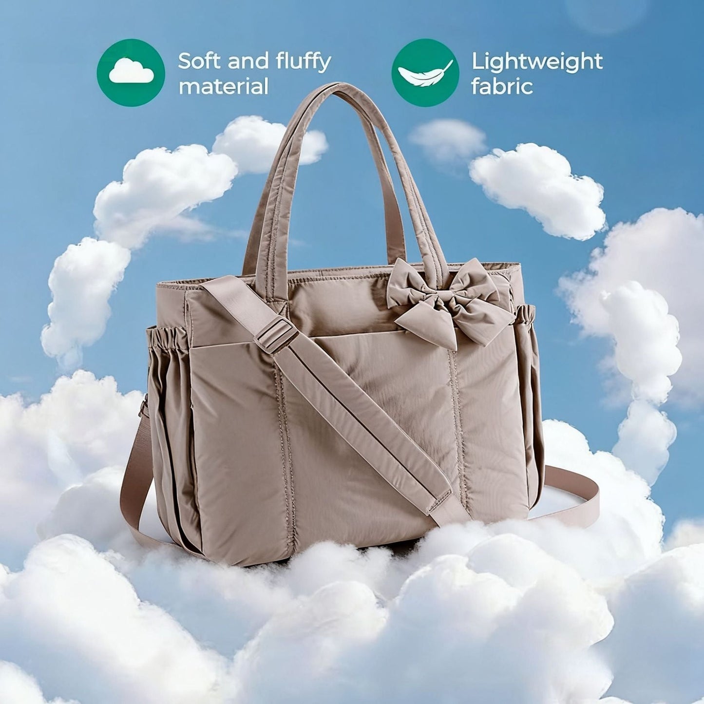 🎀 Bow-knot handbag (lightweight version), designed specifically for women.