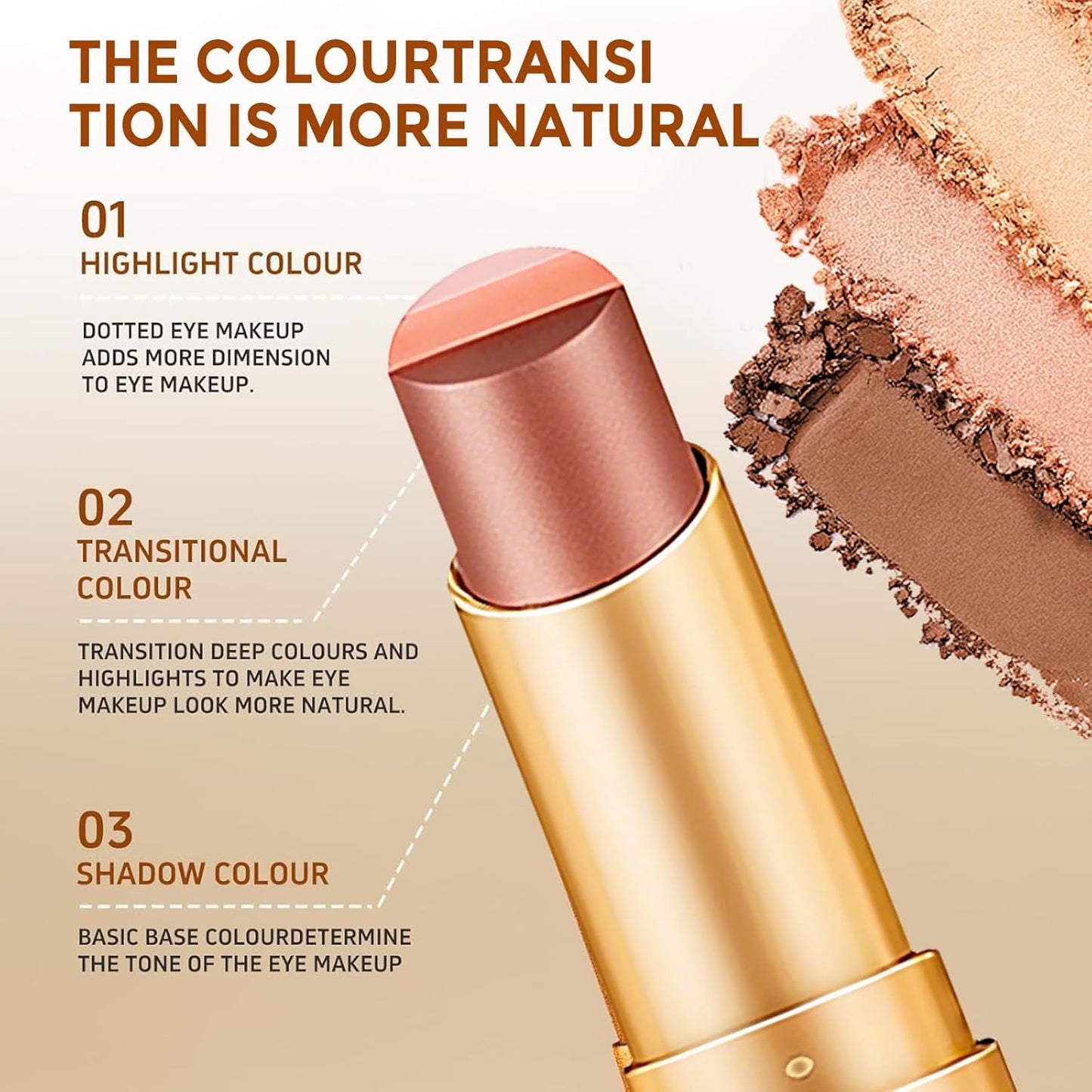 ✨3-Farben-Creme-Lidschattenstift | Geschmeidig und leicht zu verblenden