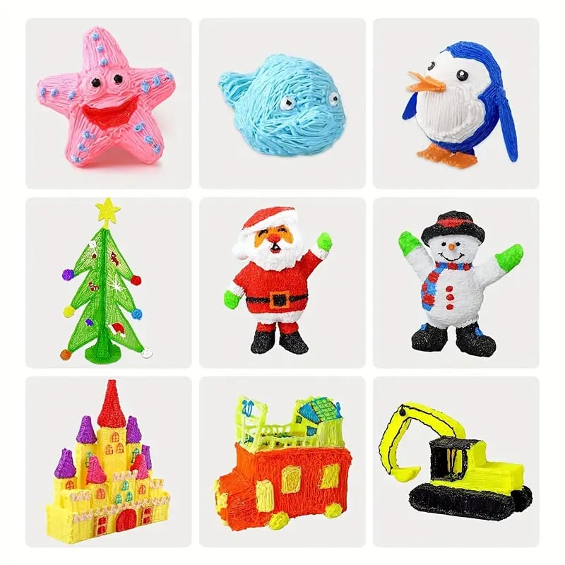 🏆NEUER 3D-Druckstift 3D Pen Set für Kinder Geburtstags- oder Weihnachtsgeschenk Kreatives DIY mit LCD-Display und PLA-Filament