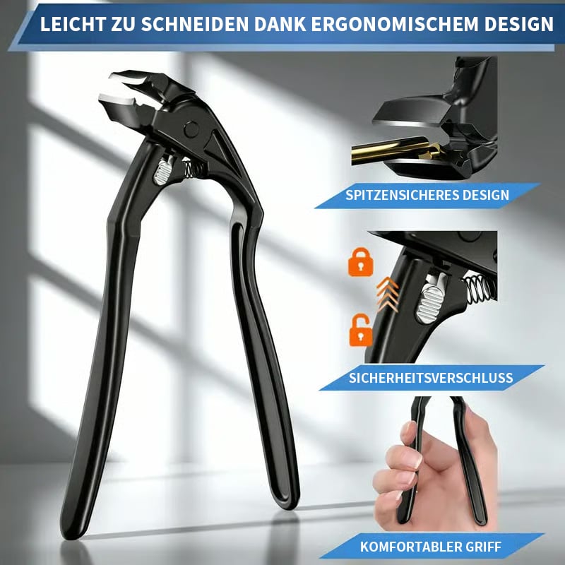 ✂️🖤Schwarzer, gebogener Nagelknipser – Ergonomisch und einfach für Senioren❤️