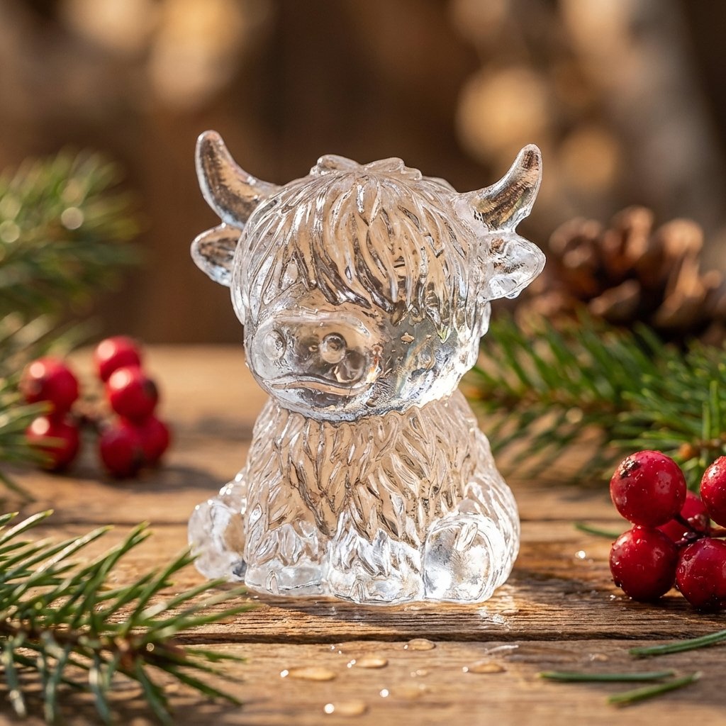 🐮 Mini-Hochlandkuh-Eiswürfelform und Dessertform 🧊🍪 Niedliche 3D-Eiswürfel für Getränke, Partys und Geschenke💕