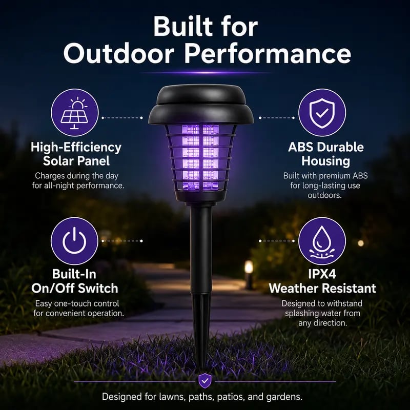 🏠Sommer-Essentials🦟Solarbetriebene UV-Mückenlampe