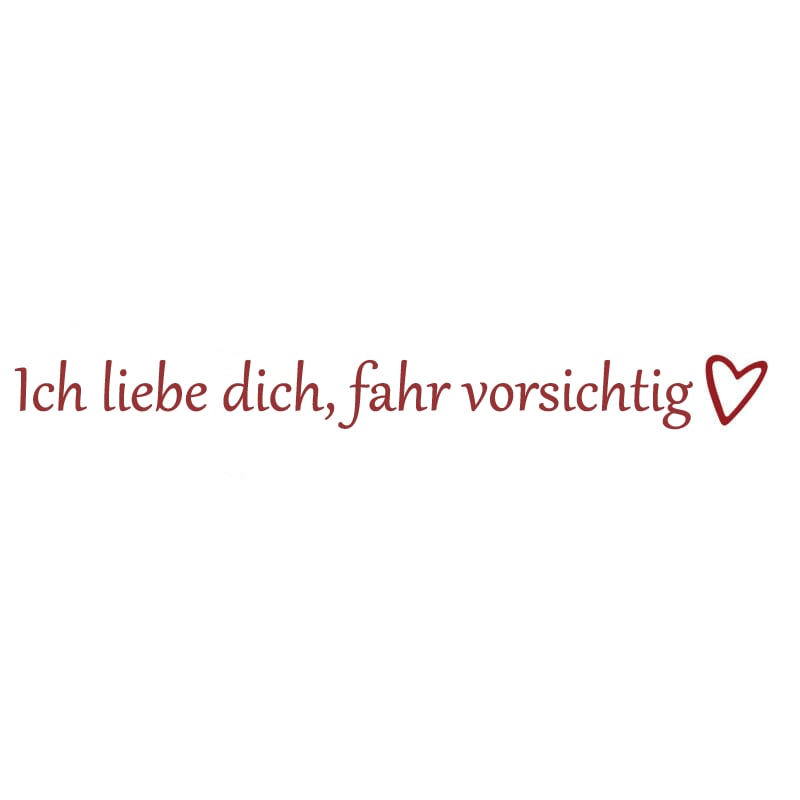 ✨1 KAUFEN, 1 GRATIS💓 „Ich liebe dich, fahr vorsichtig“-Aufkleber (4 Stück)
