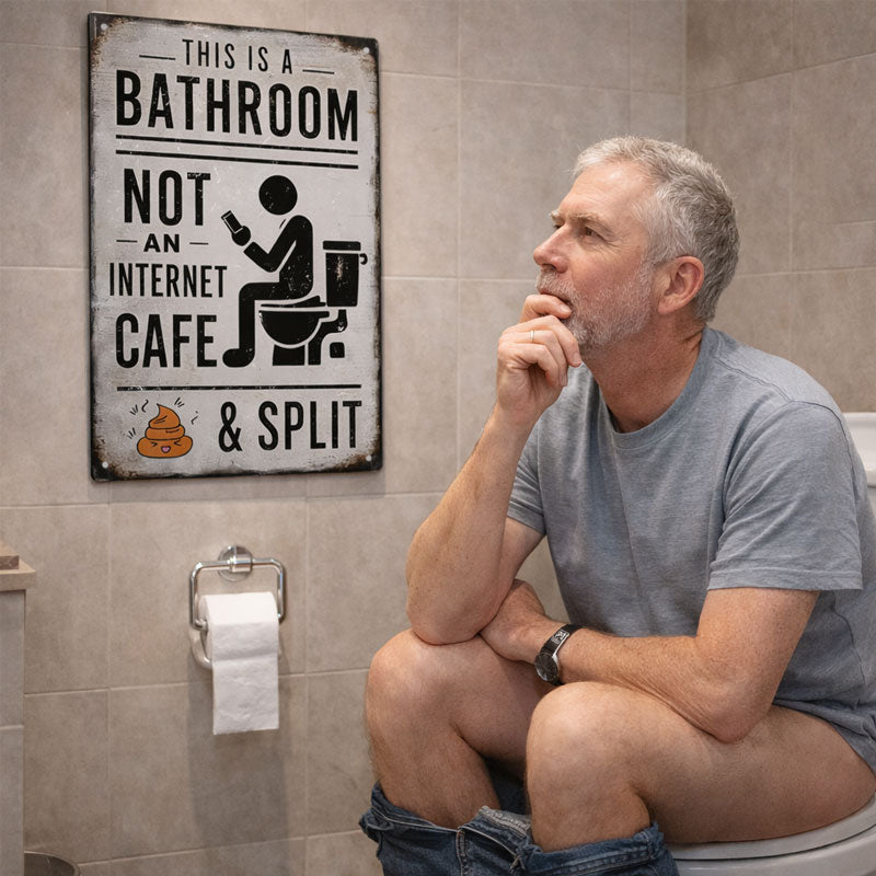 🚽 Dies ist eine Toilette, kein Internetcafé.