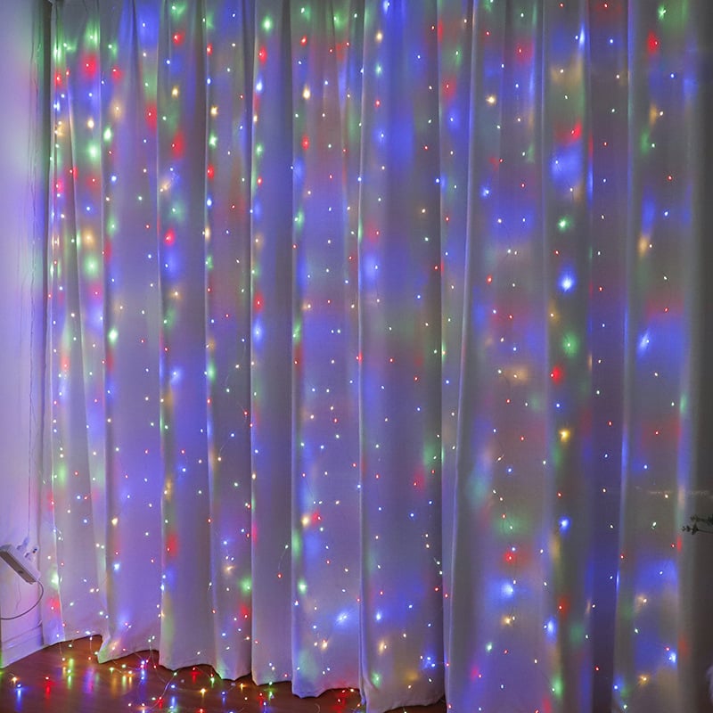 🎁Sichern Sie sich 49 % Rabatt im Weihnachtsschlussverkauf!🎅LED-Lichterkette, USB-betriebener LED-Lichtervorhang zum Verpacken von Geschenke