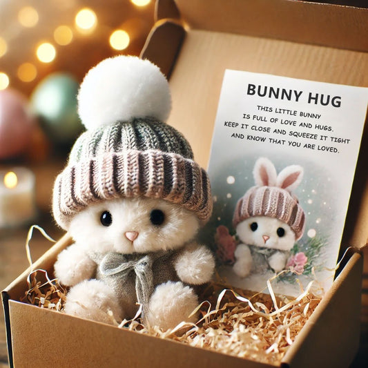 🎉Sonderangebot🐇Handgefertigtes Mini-Kaninchen als kuscheliges Ostergeschenk