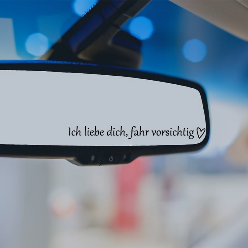 ✨1 KAUFEN, 1 GRATIS💓 „Ich liebe dich, fahr vorsichtig“-Aufkleber (4 Stück)