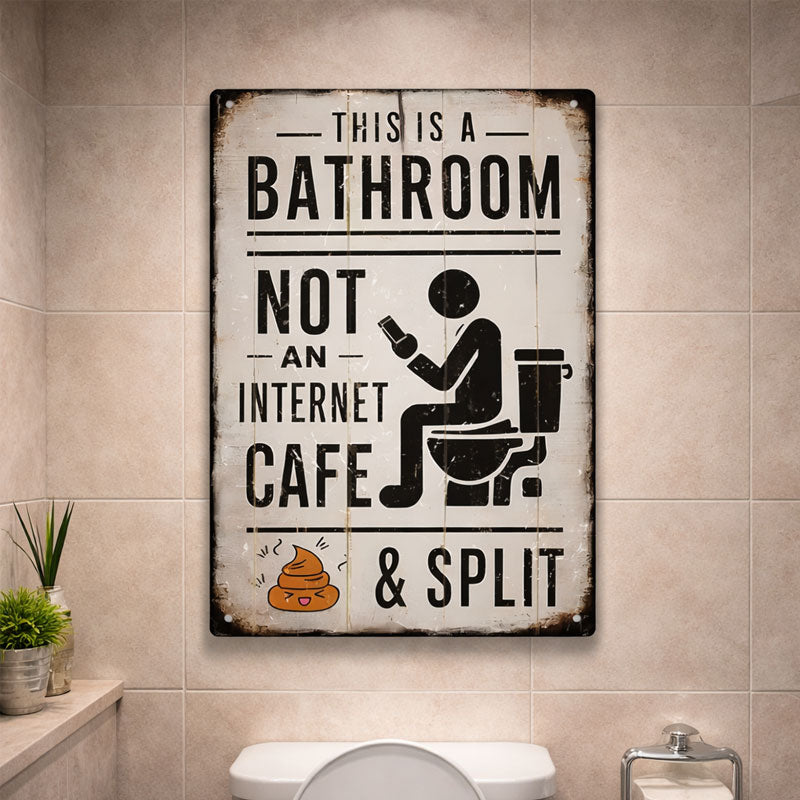 🚽 Dies ist eine Toilette, kein Internetcafé.