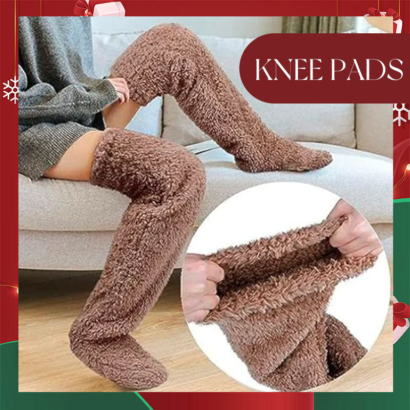 Kniestrümpfe aus Gänsedaunen für Weihnachten
