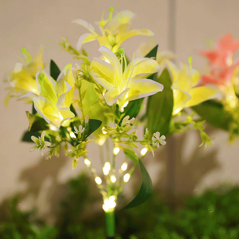 🌸Solarbetriebene Blumenstecker-Lampen – wasserdichte Gartendekoratio