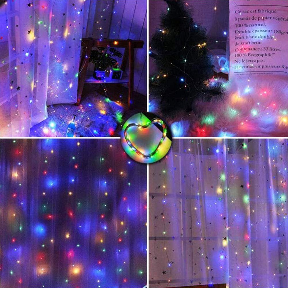 🎁Sichern Sie sich 49 % Rabatt im Weihnachtsschlussverkauf!🎅LED-Lichterkette, USB-betriebener LED-Lichtervorhang zum Verpacken von Geschenke