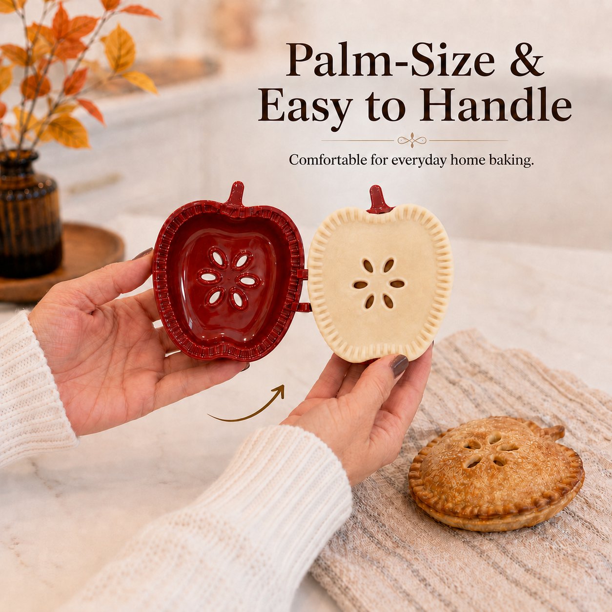🥧Anfängerfreundliche, wiederverwendbare Mini-Form für Handpasteten | 6 lustige Formen zum einfachen Füllen, Formen und Verschließen von selbstgebackenen Pasteten und Gebäck🍎✨