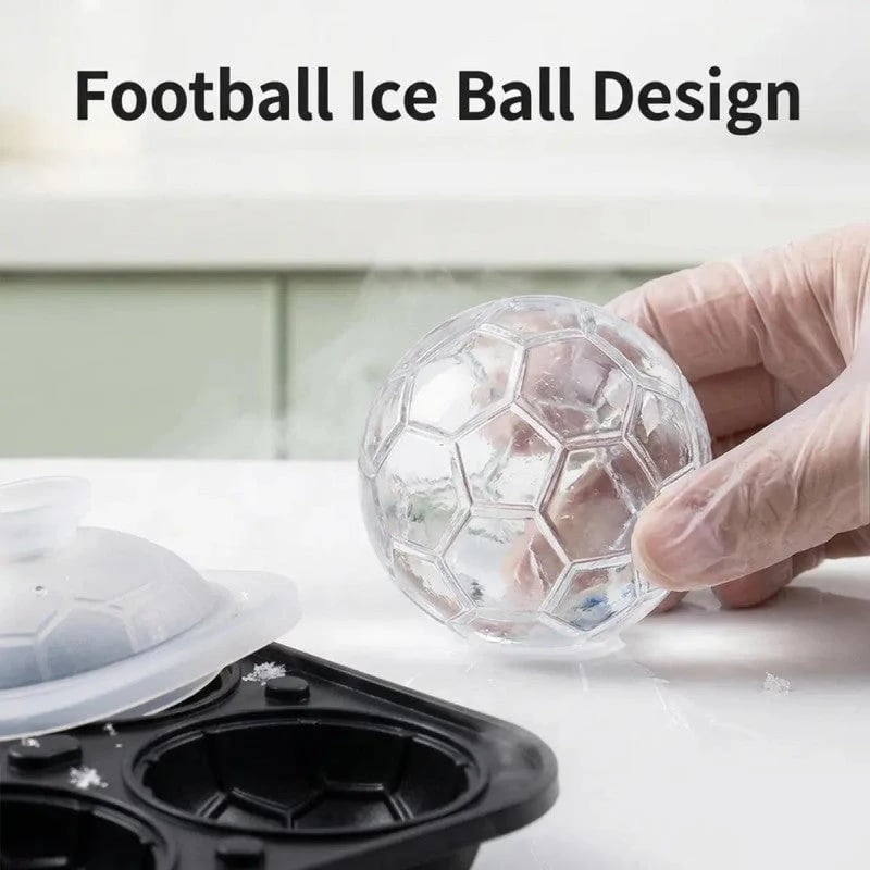 Silikon-Eiswürfelform in Fußballform