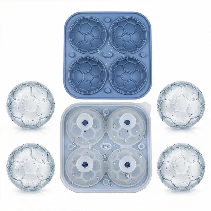 Silikon-Eiswürfelform in Fußballform