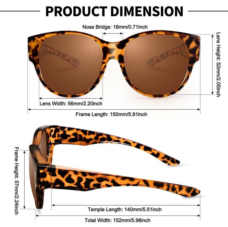 🕶 Neue Sonnenbrille im Cat-Eye-Stil in Übergröße, mit polarisierten Gläsern und UV400-Schutz