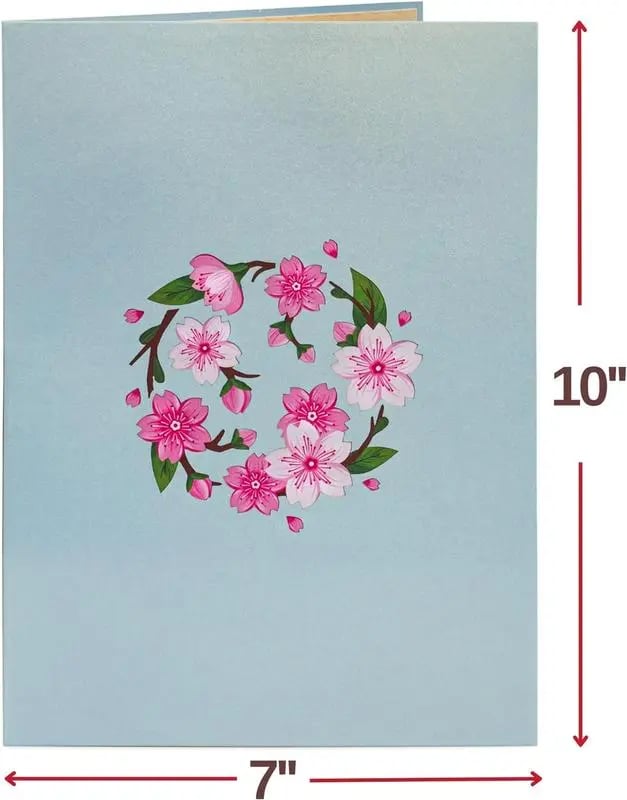 💌 Exklusiv zum Valentinstag: 3D-Kirschblüten-Pop-up-Karte – Das ultimative Erinnerungsstück für Kartenliebhaber ❤️