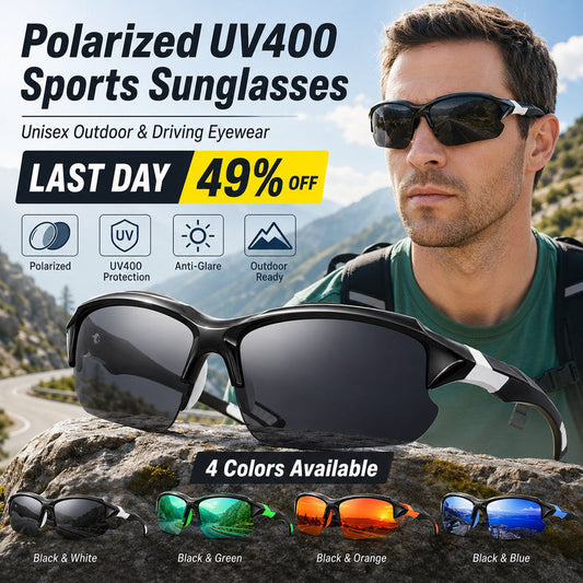 Polarisierte UV400-Sportbrille – Unisex-Brille für Outdoor-Aktivitäten und Autofahre