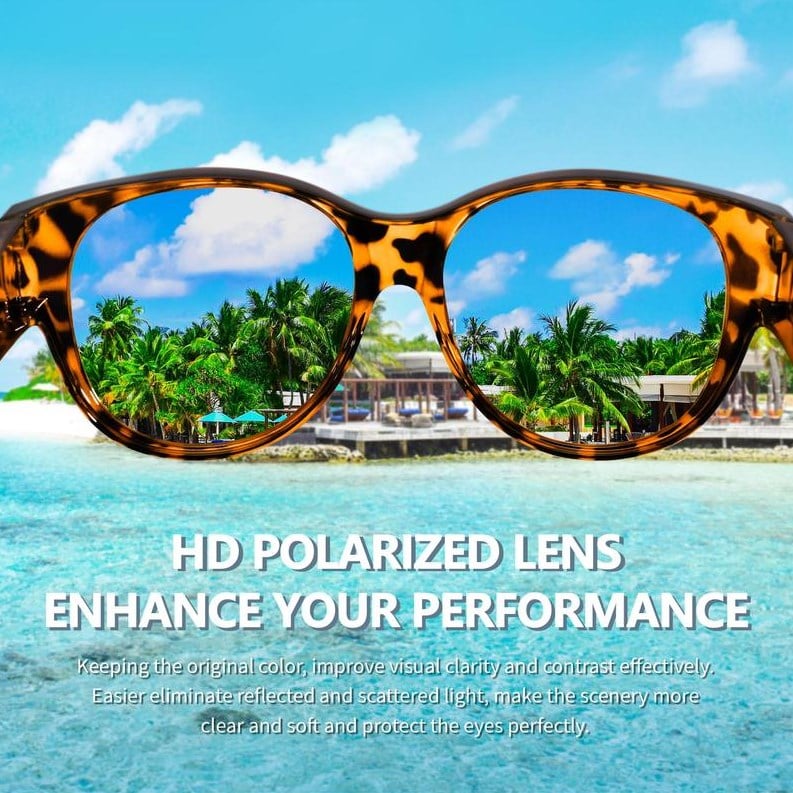 🕶 Neue Sonnenbrille im Cat-Eye-Stil in Übergröße, mit polarisierten Gläsern und UV400-Schutz
