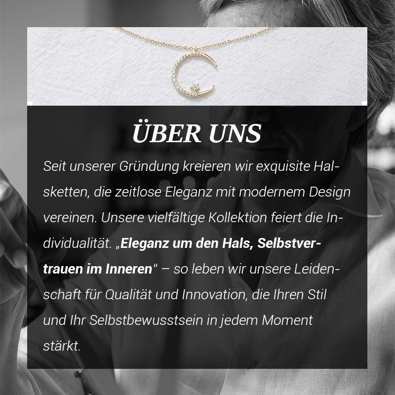 ⌛ Nur noch 3 Tage – 50 % auf alles! ⏰Funkelnde Mond & Stern Halskette🌙