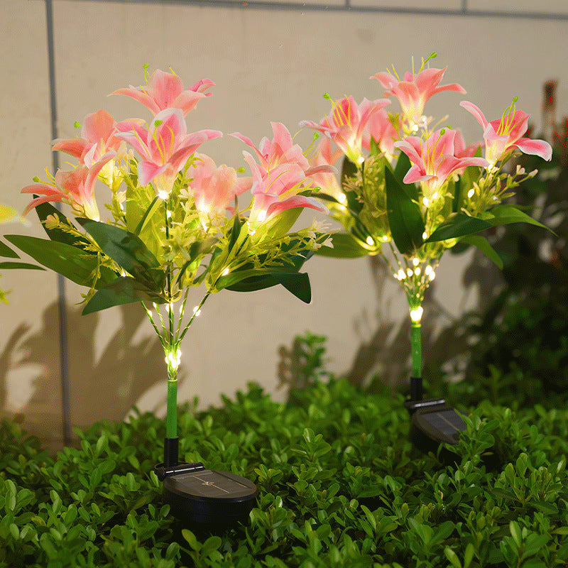 🌸Solarbetriebene Blumenstecker-Lampen – wasserdichte Gartendekoratio