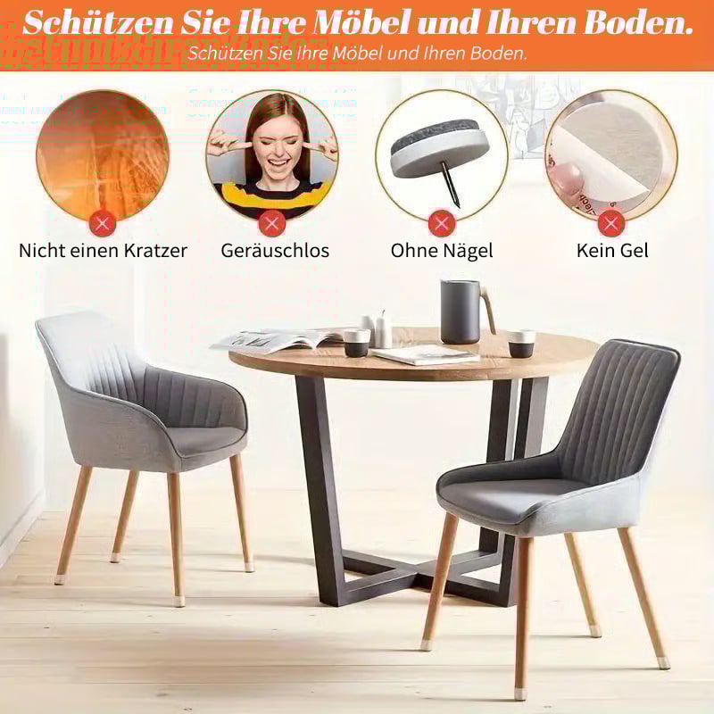 ✨ Universelle Stuhlbein-Schoner aus Gummi – Passend für alle Stuhlbeinformen, kratzfest und verschleißfest, die ultimative Lösung zum Schutz Ihrer Böden.