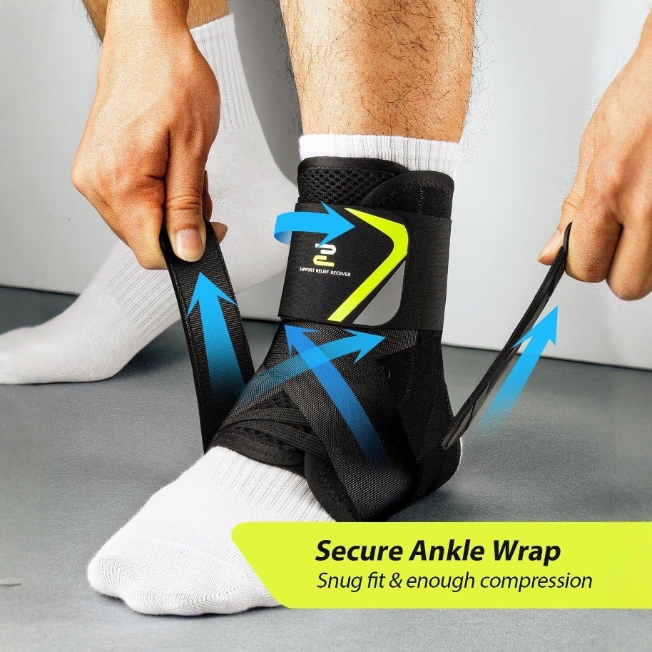 🔥Instant-Fit Knöchelbandage – seitlich stabilisiert, rutschfest🎯