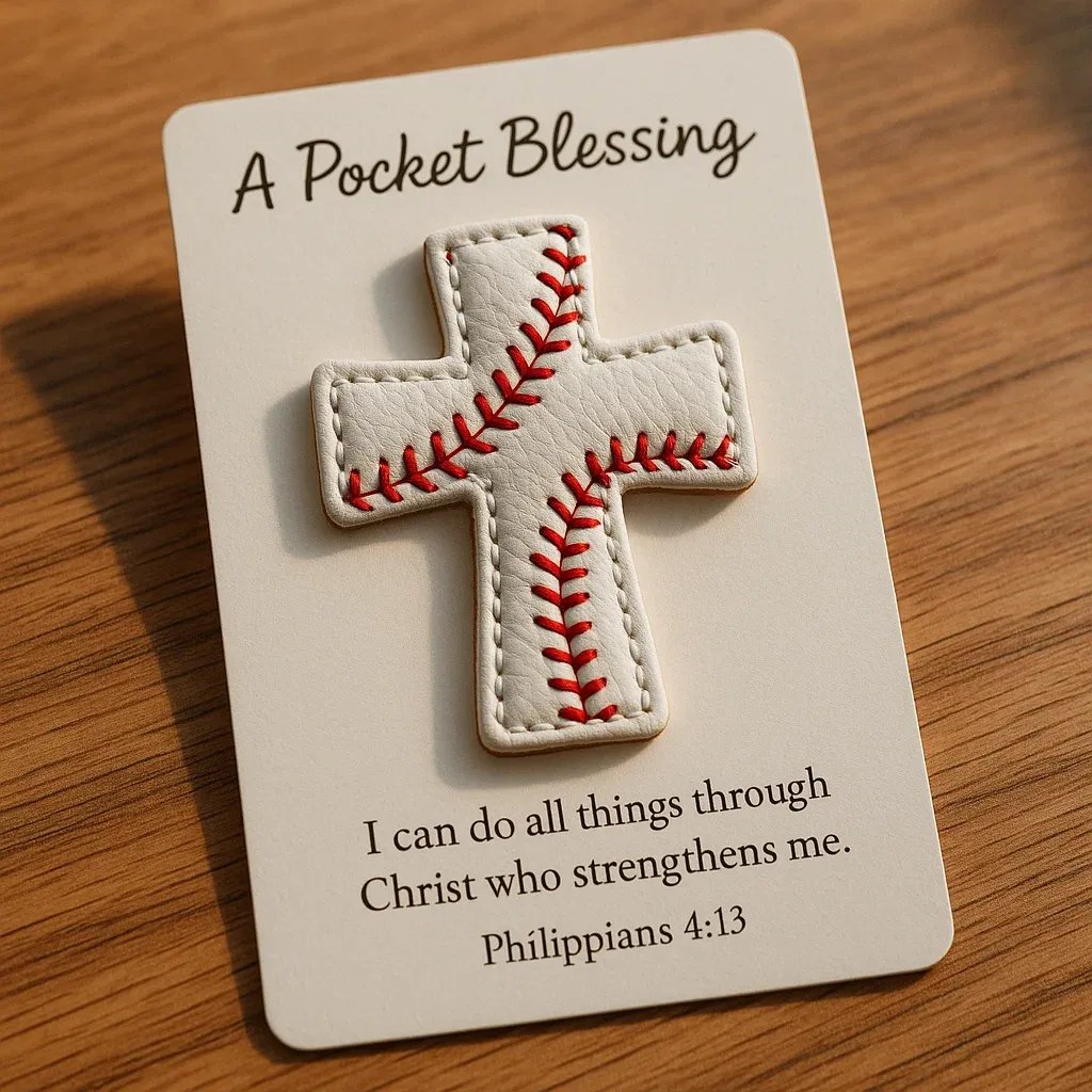 🔥NUR NOCH 50 % RABATT - ⚾️Ein Taschensegen – Handgefertigte Baseballkreuz-Edition💝