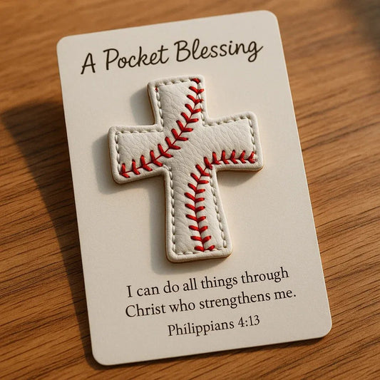 🔥NUR NOCH 50 % RABATT - ⚾️Ein Taschensegen – Handgefertigte Baseballkreuz-Edition💝