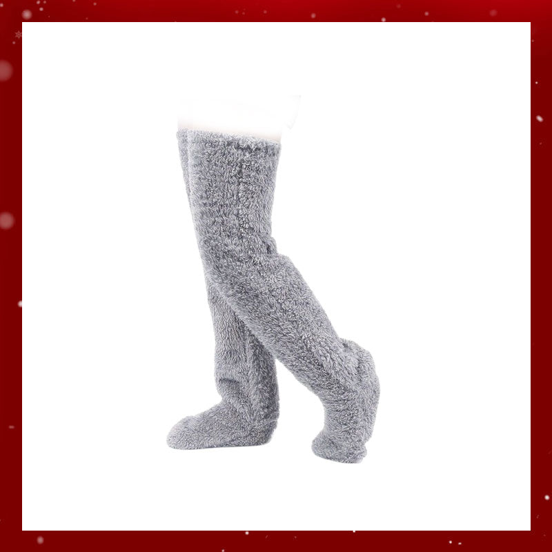 Kniestrümpfe aus Gänsedaunen für Weihnachten