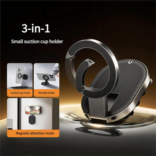 🔥 3-in-1-Handyhalterung mit Saugnapf und Magnet