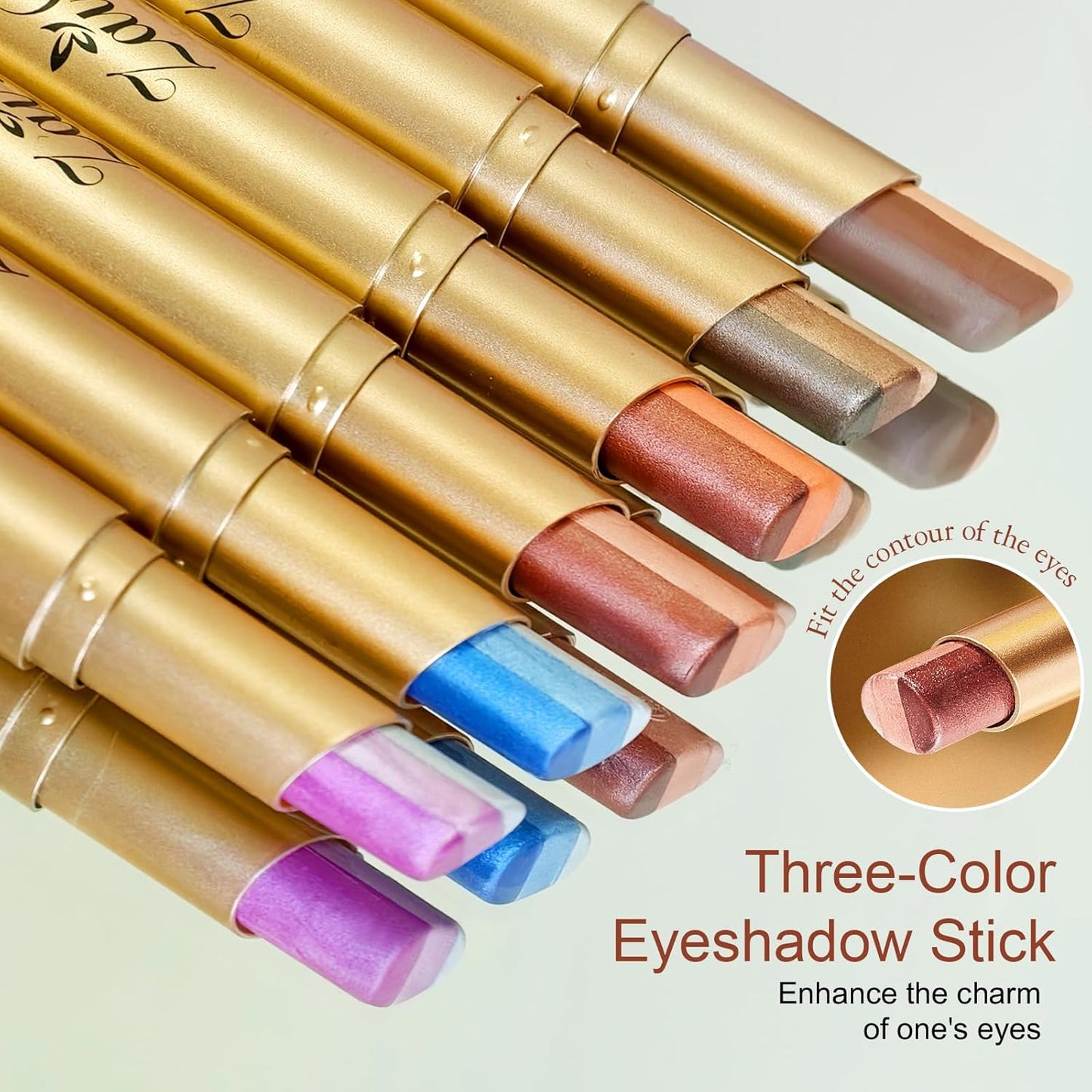✨3-Farben-Creme-Lidschattenstift | Geschmeidig und leicht zu verblenden