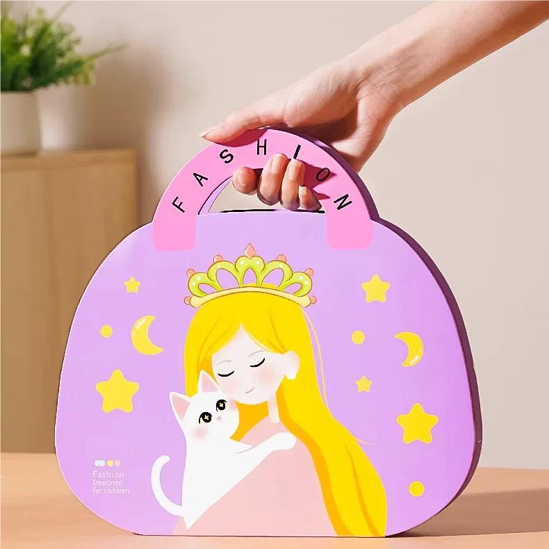 👸Prinzessin-Bastelset zum Selbermachen: Make-up, Diamantkunst & Verkleidungsspaß