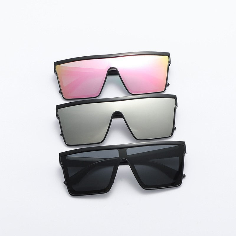 👓Große eckige Sonnenbrillen für Damen und Herren, Sonnenbrillen im Punk-Stil